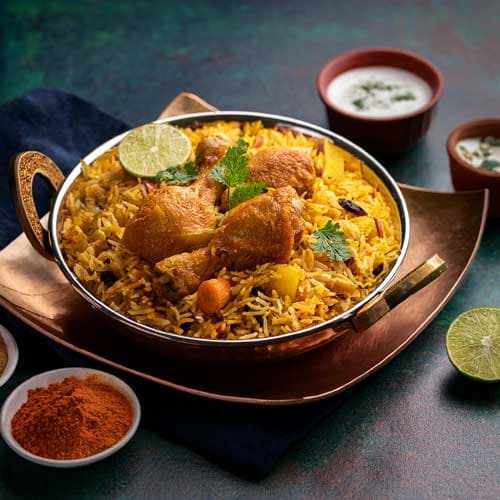 ハイデラバード風チキンビリヤニ