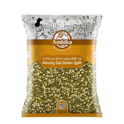 Ambika グリーン ムングダール 半割り 1kg