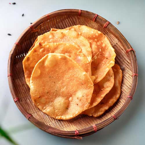 アパラムパパドの焼き方
